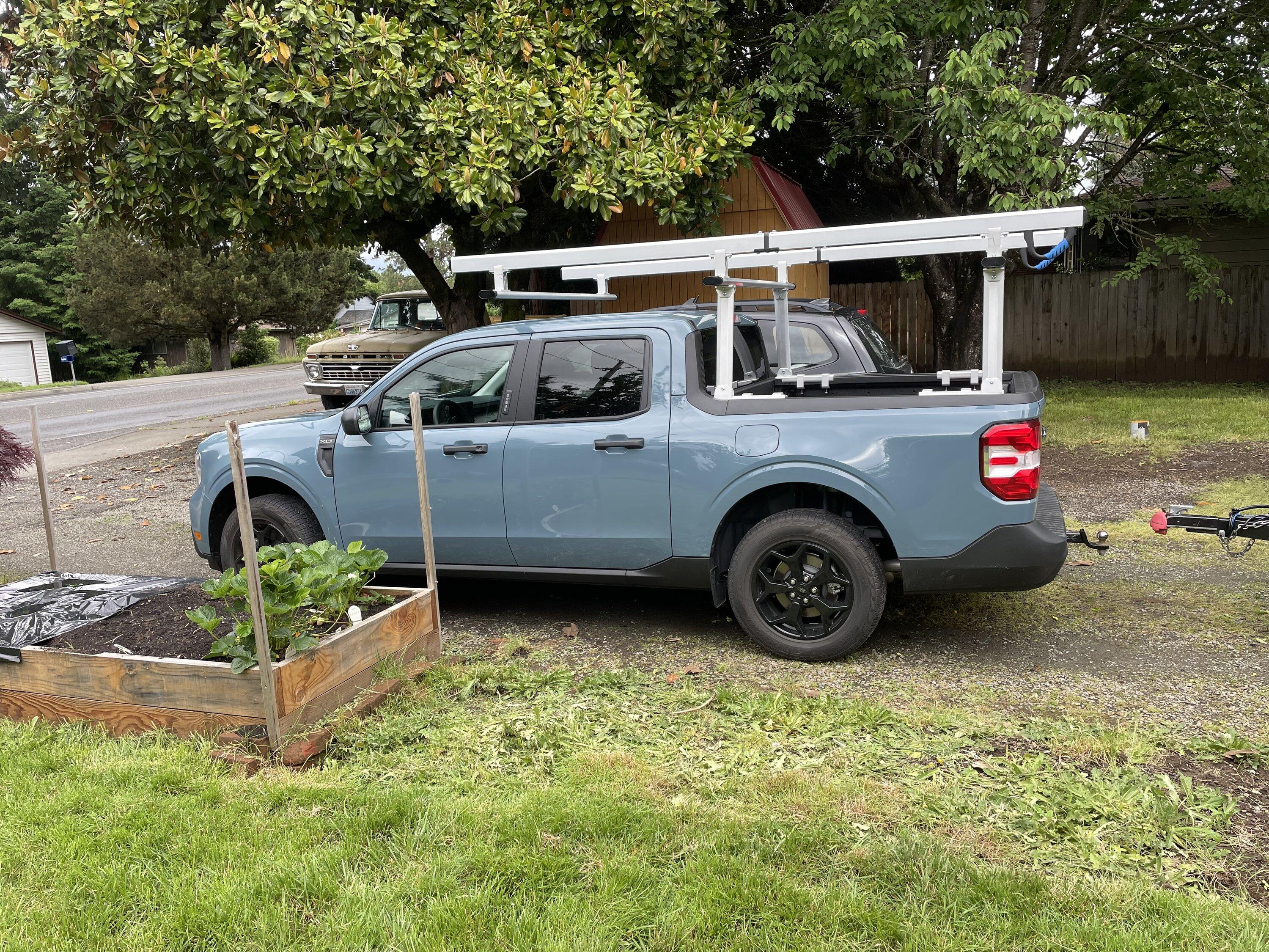 Ford Maverick Elevate Outdoor Aluminum Universal Over-Cab Truck Rack installed 11