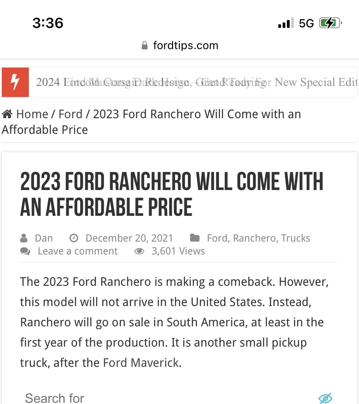 Ford Maverick Ford Ranchero [Admin: Unsubstantiated Rumor & Rendering] AC79EC8A-A549-4F95-8760-9190B1A3D6E5