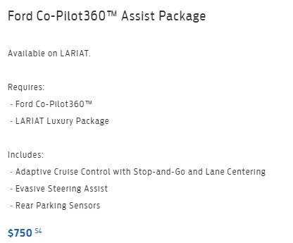 Ford Maverick Lariat Luxury Package - includes adaptive cruise control and lane centering? 1665106790099