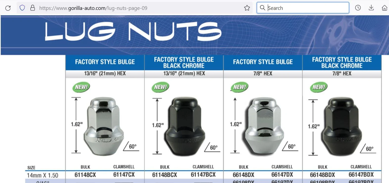 Ford Maverick Lug nut specs? Gorilla Maverick lug nuts