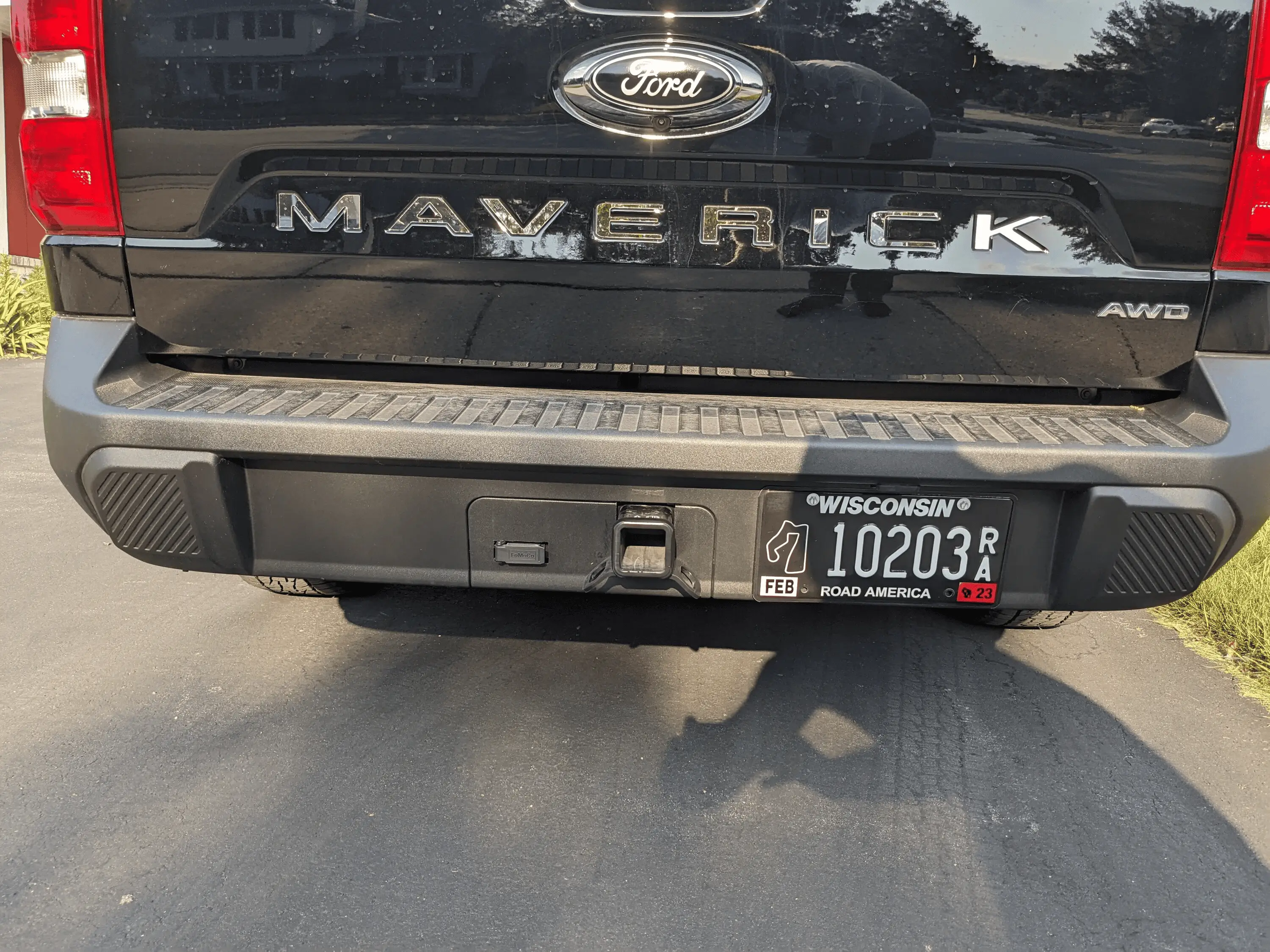 Ford Maverick Anyone create/buy a cover for the hole in the bumper with hitch installed? 1665148892170