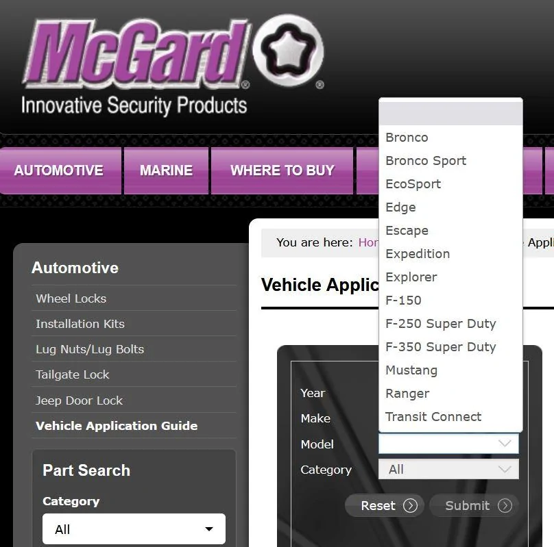 Ford Maverick Lug nut specs? McGard no Maverick