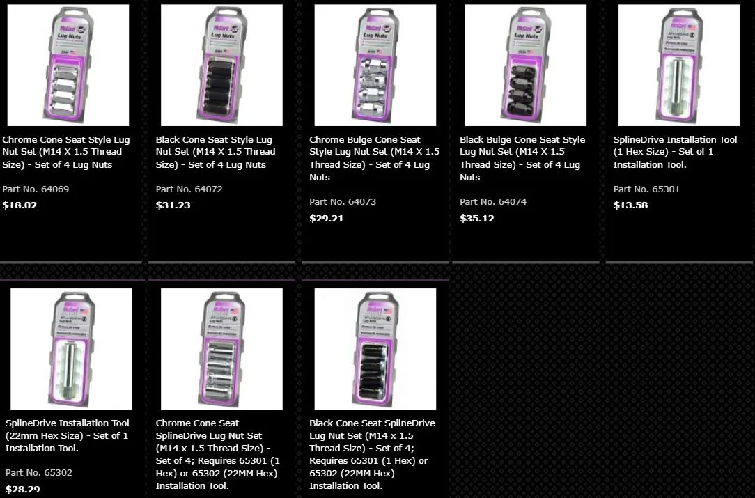 Ford Maverick Lug nut specs? McGard