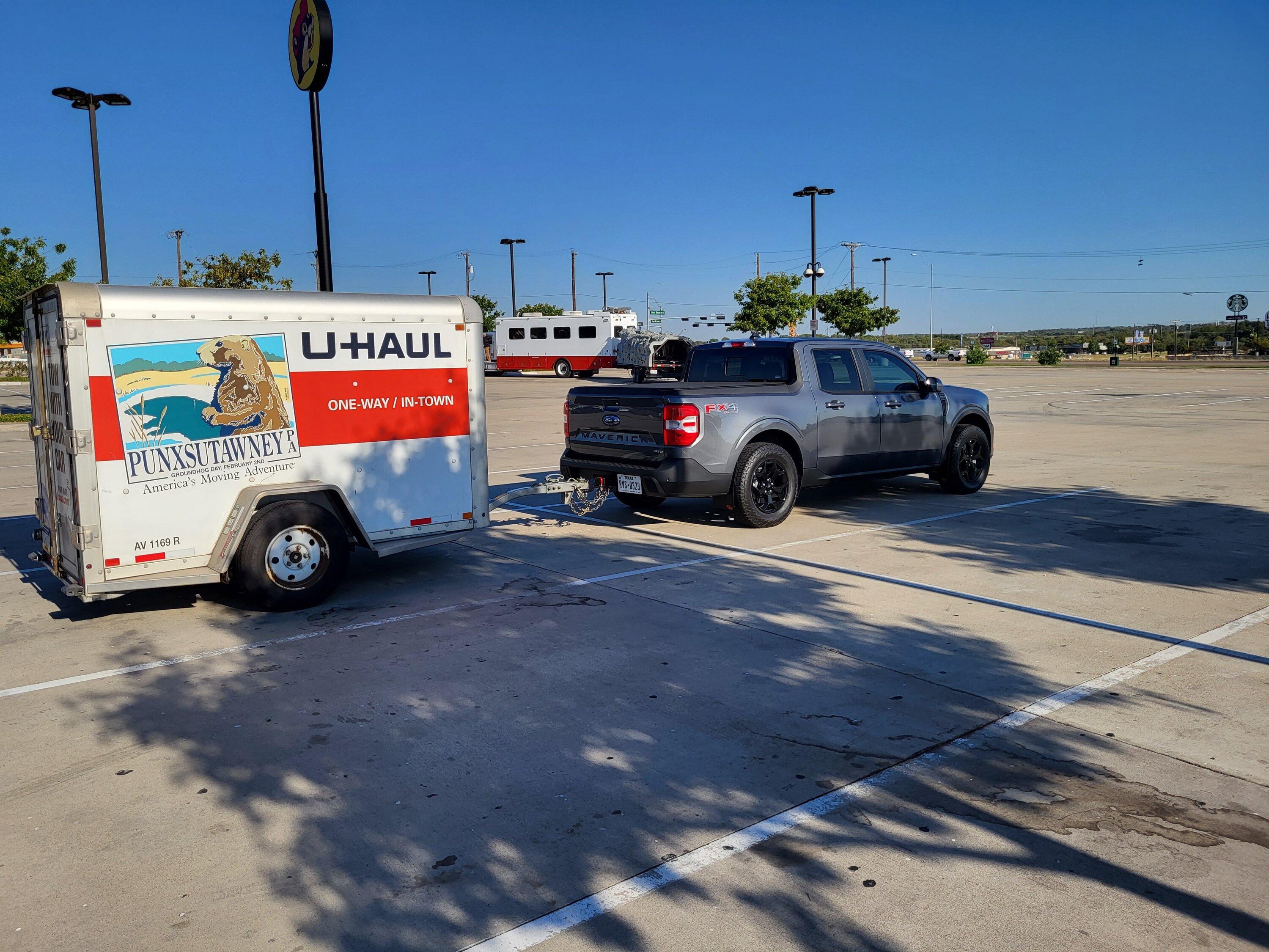 Ford Maverick 1,400 Mile Trip Towing 2643 lbs total load - results, thoughts and photos 20221003_092935
