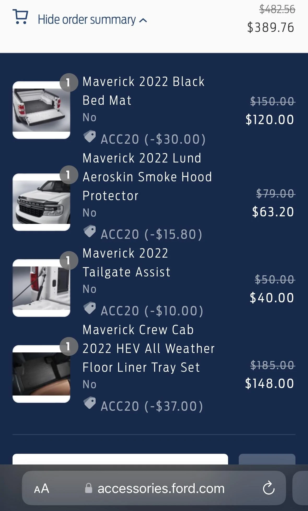 Ford Maverick Update: 2023 Maverick scheduling starts October 20. [Current key constraints: Hybrid, splash guards] 82CFBB65-813E-4300-A110-58EB374BEEE0