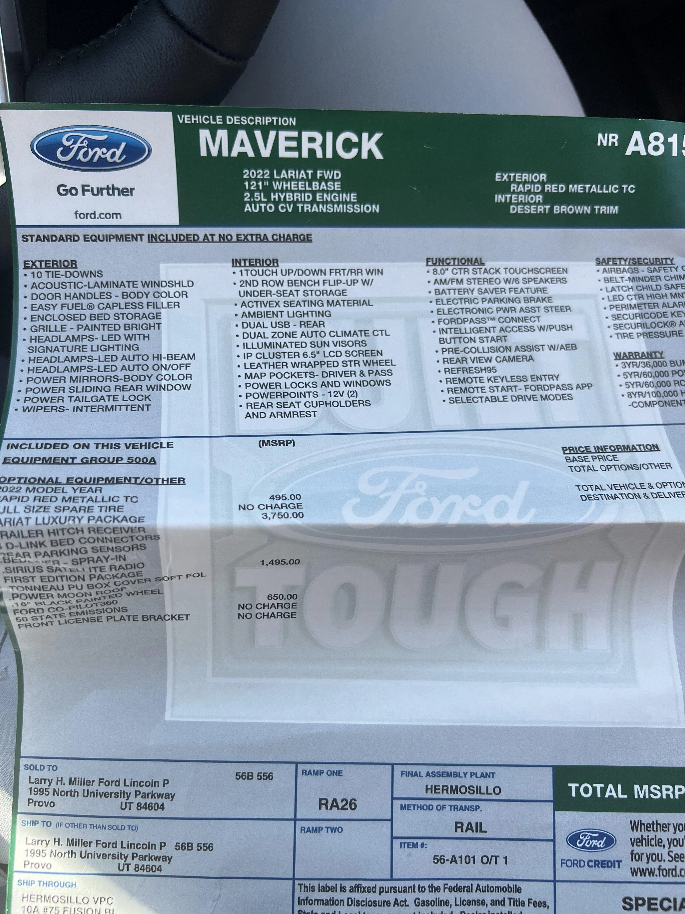 Ford Maverick Hold or Sell DD5FFF9A-88A6-4833-8486-617D21D21C68