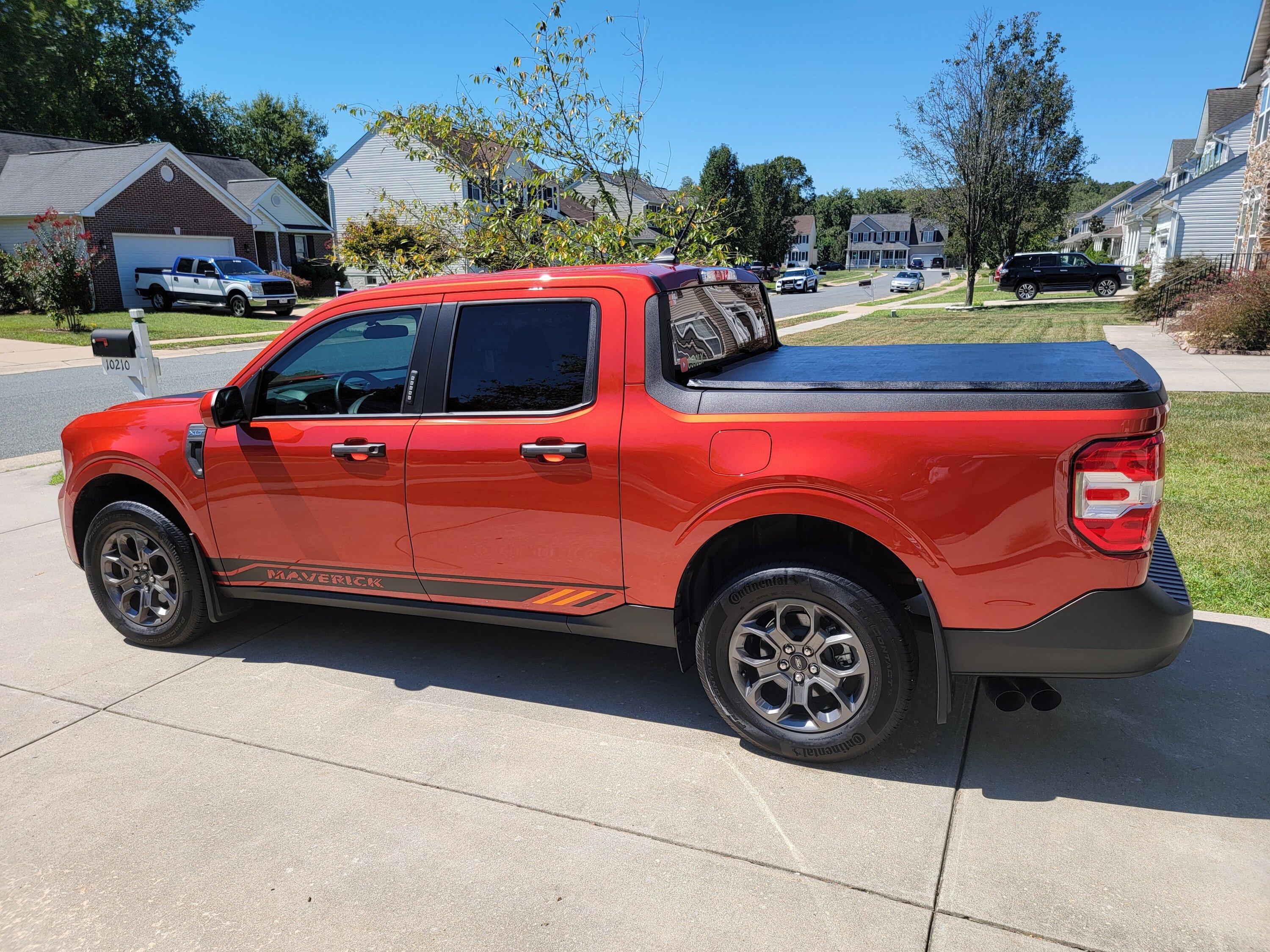 Ford Maverick Orange vehicle—Cyber Orange or Hot Pepper Red 20220901_140546