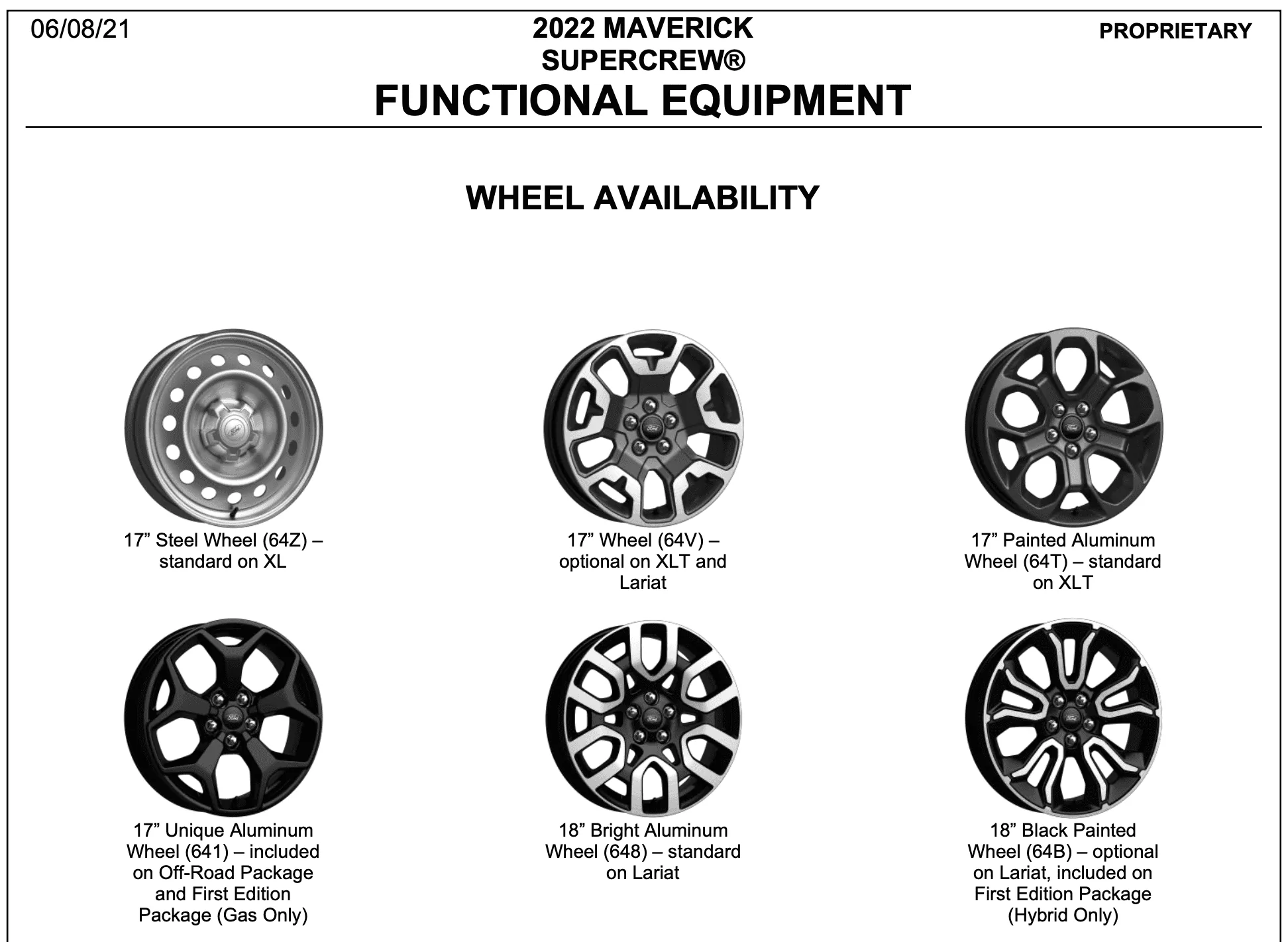 Ford Maverick factory tires on Lariat? 1666036596812