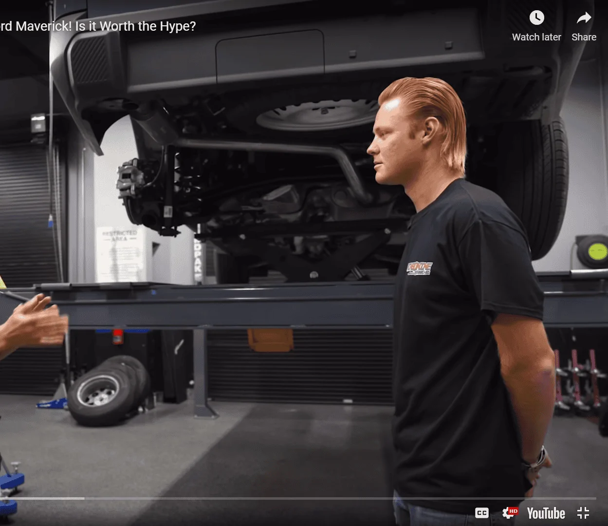 Ford Maverick Exhaust will need serious help. Sema undercairag