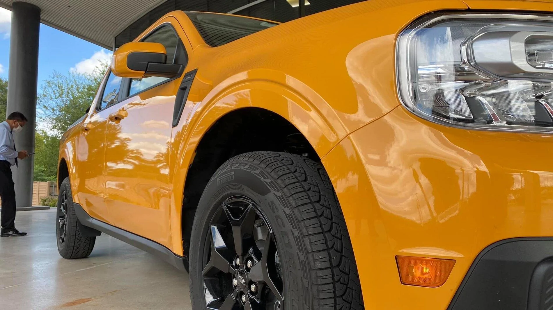 Ford Maverick CYBER ORANGE Maverick Photos Thread Ford Maverick Cyber Orange Lariat FX4 Black Wheels  23