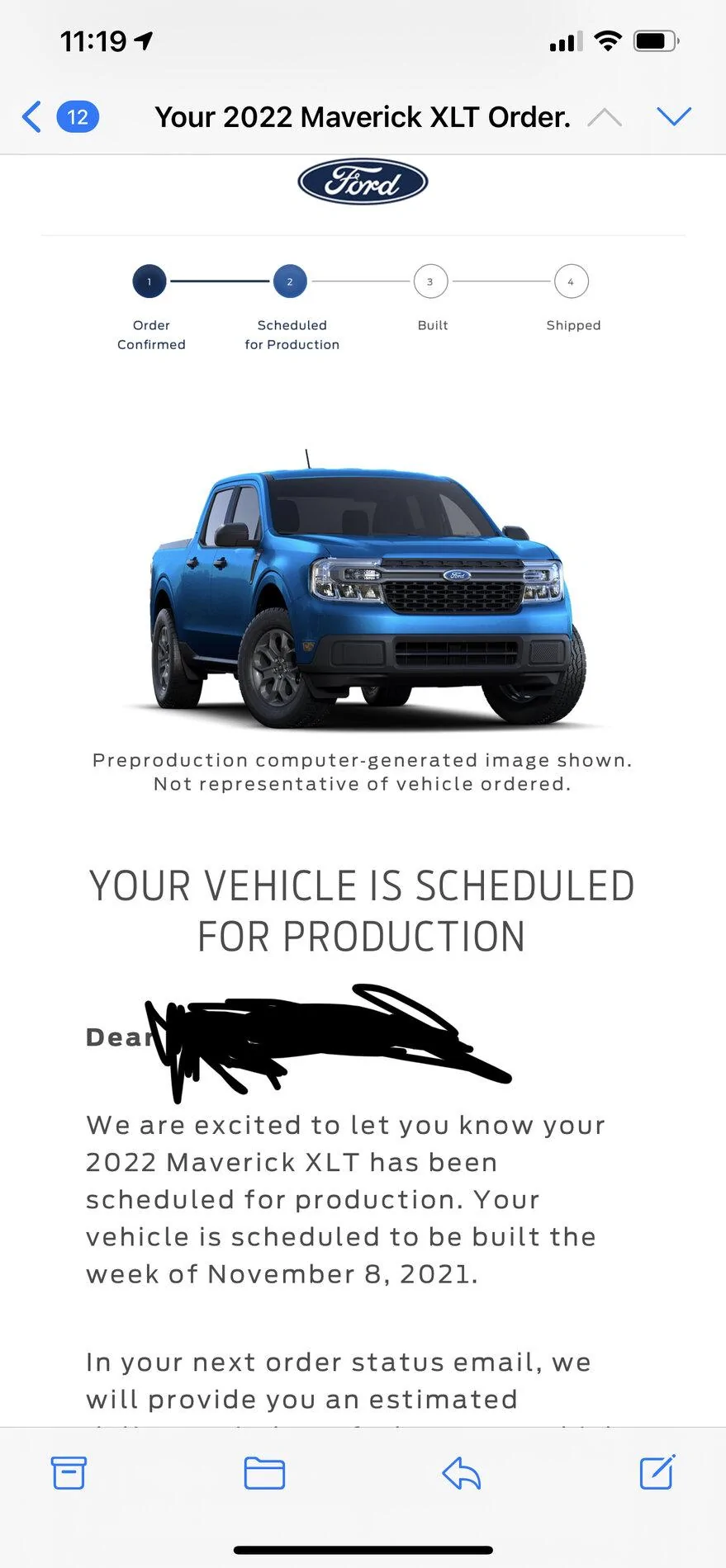 Ford Maverick 📬 9/16 Scheduling Email Received Group! IMG_7543