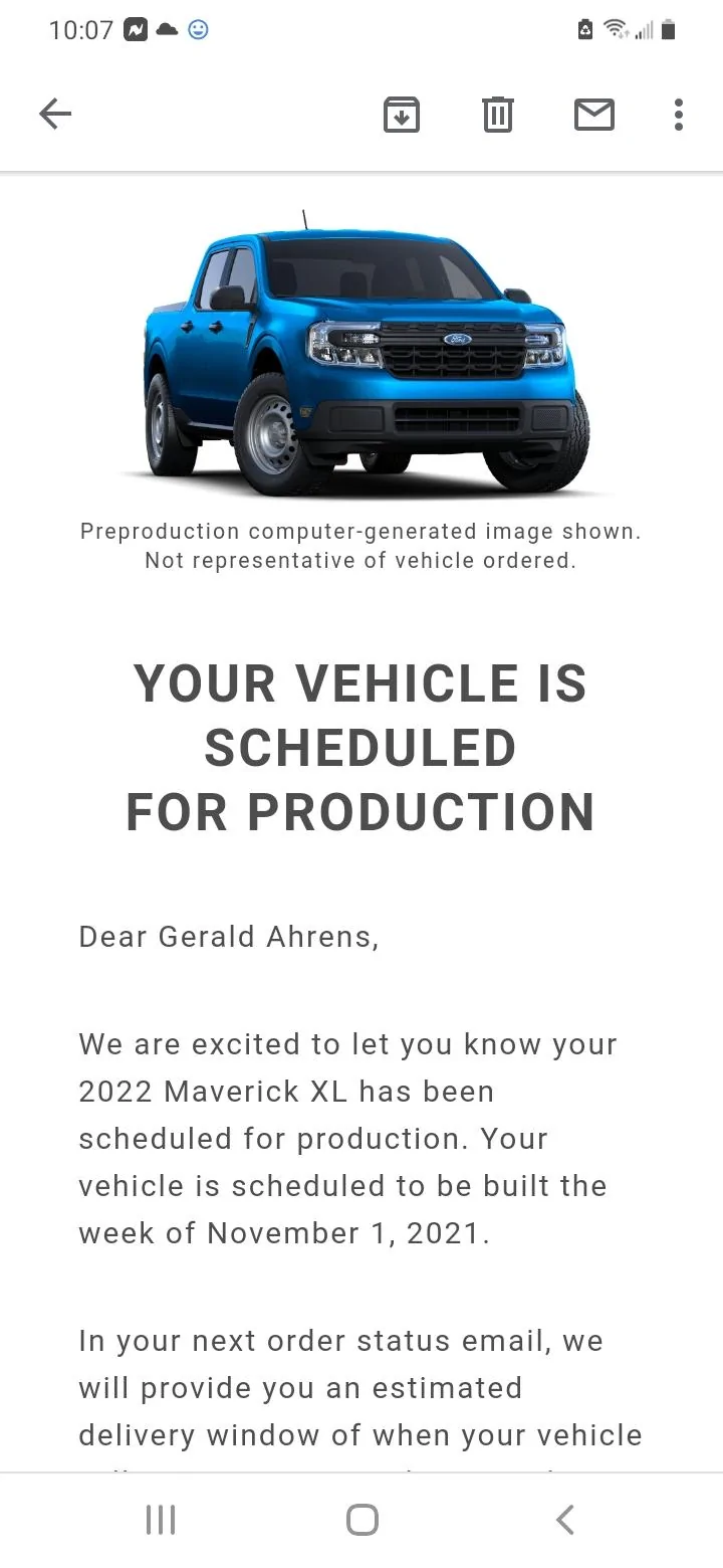 Ford Maverick 📬 9/16 Scheduling Email Received Group! Screenshot_20210916-100733_Gmail