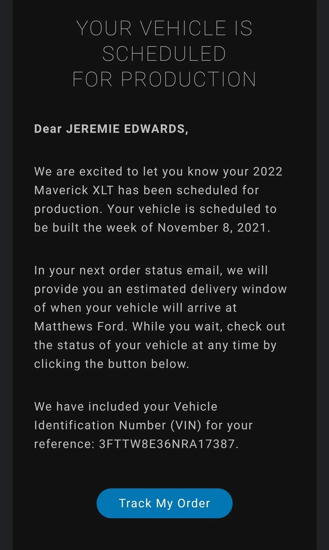 Ford Maverick Hybrid Order Support Group Screenshot_20210916-140901_Gmail