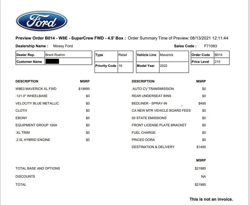 Ford Maverick How to Order a 2022 Ford Maverick and get it Scheduled - from Tim Bartz tempsni