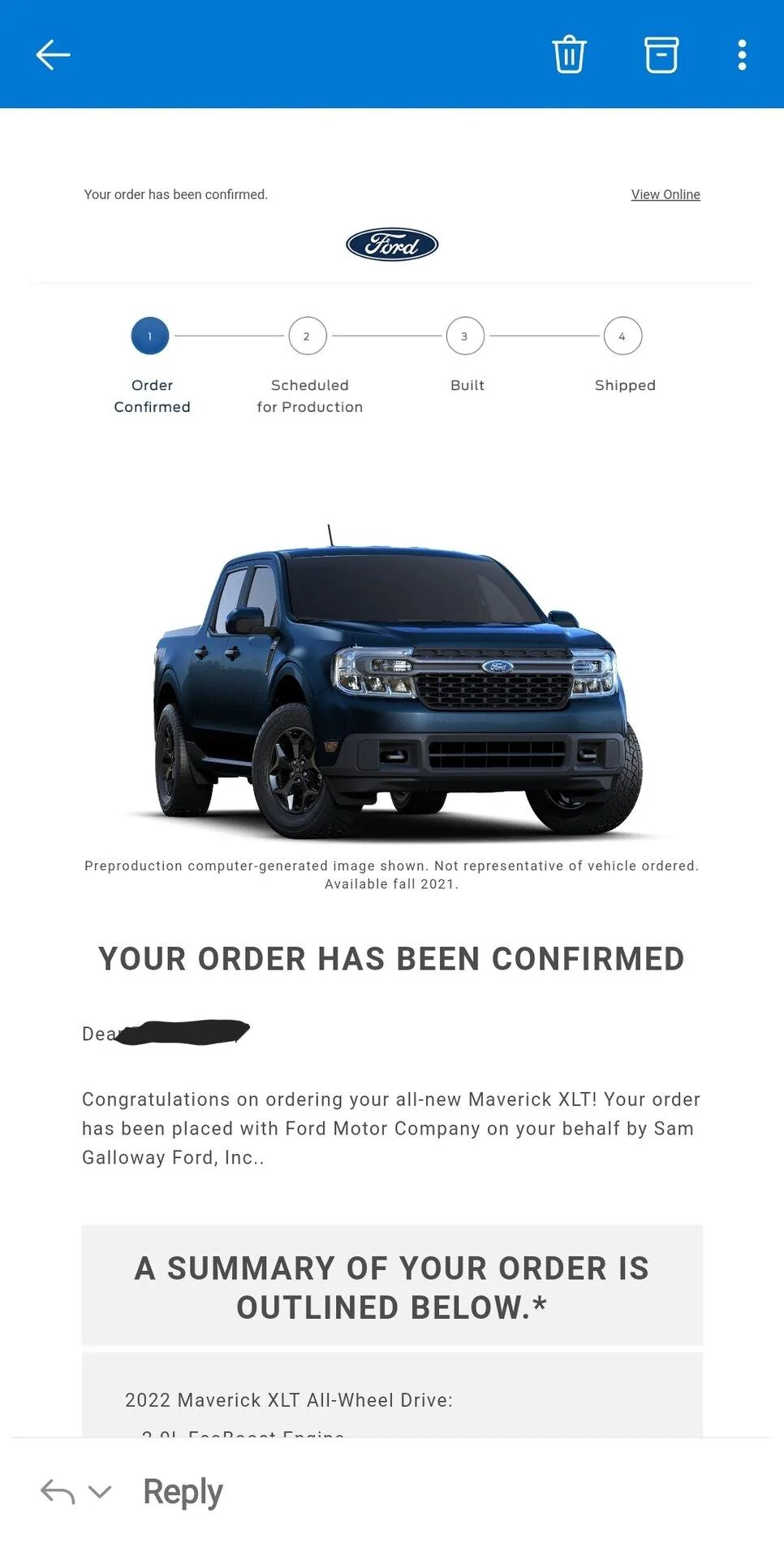 Ford Maverick June orders not getting VINS yet Screenshot_20210920-135306_Outlook
