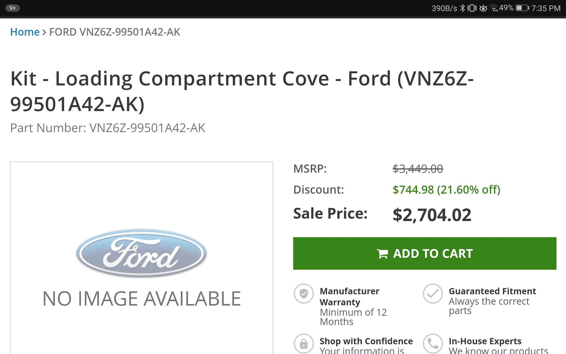 Ford Maverick Pricing & Part #: 2022 Maverick Bed Cap / Camper Topper by SNUG TOP SPORT (Be Screenshot_20210920-193552