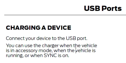 Ford Maverick Current Ford owners - How do the USB ports work? 1632245126785