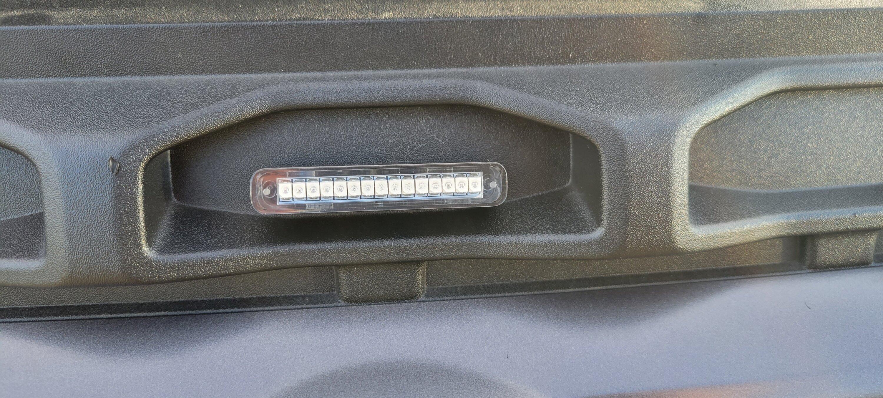 Ford Maverick My new Raptor 3-Light LED Grill Lights installed! 20221016_170556