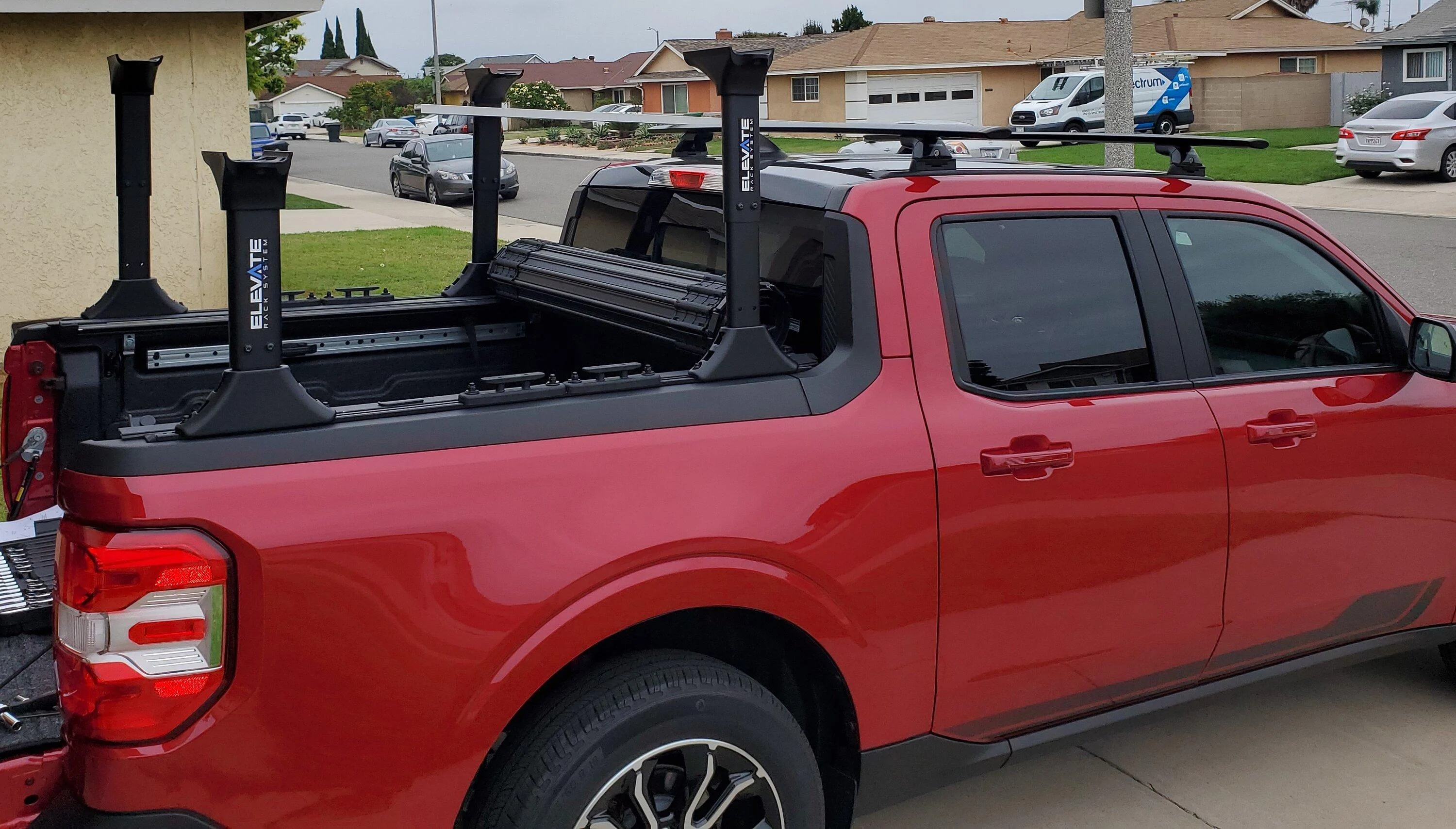 Ford Maverick Tonneaus with rack rails Original Low-High no Crossbar-2