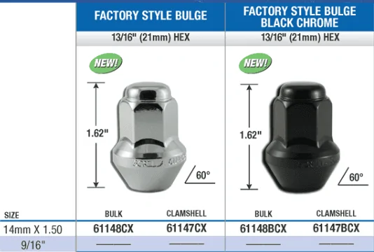 Ford Maverick Acorn lugnuts not going "into" the rim very far? 1666188239572