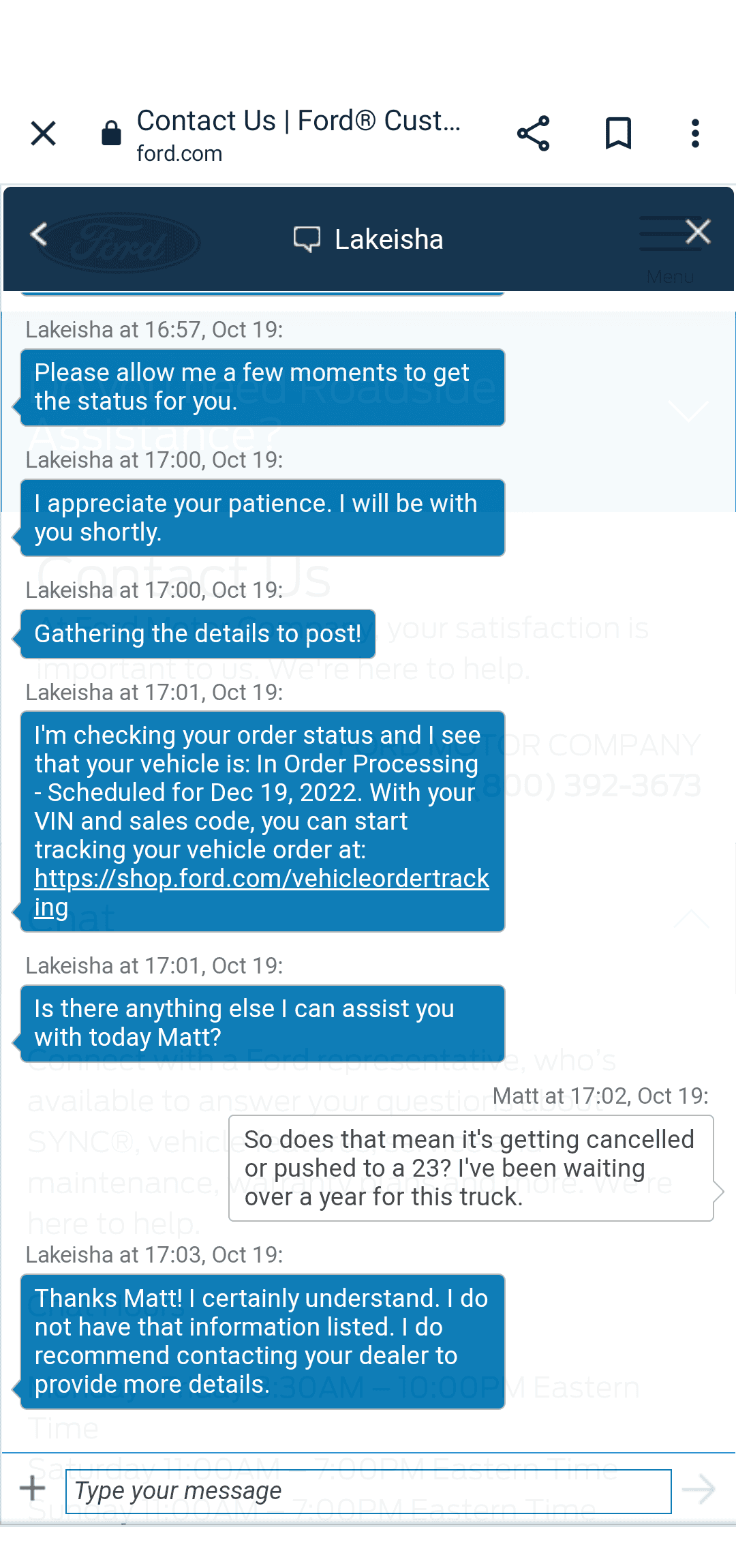Ford Maverick October Hybrid Orders United Screenshot_20221019-170357