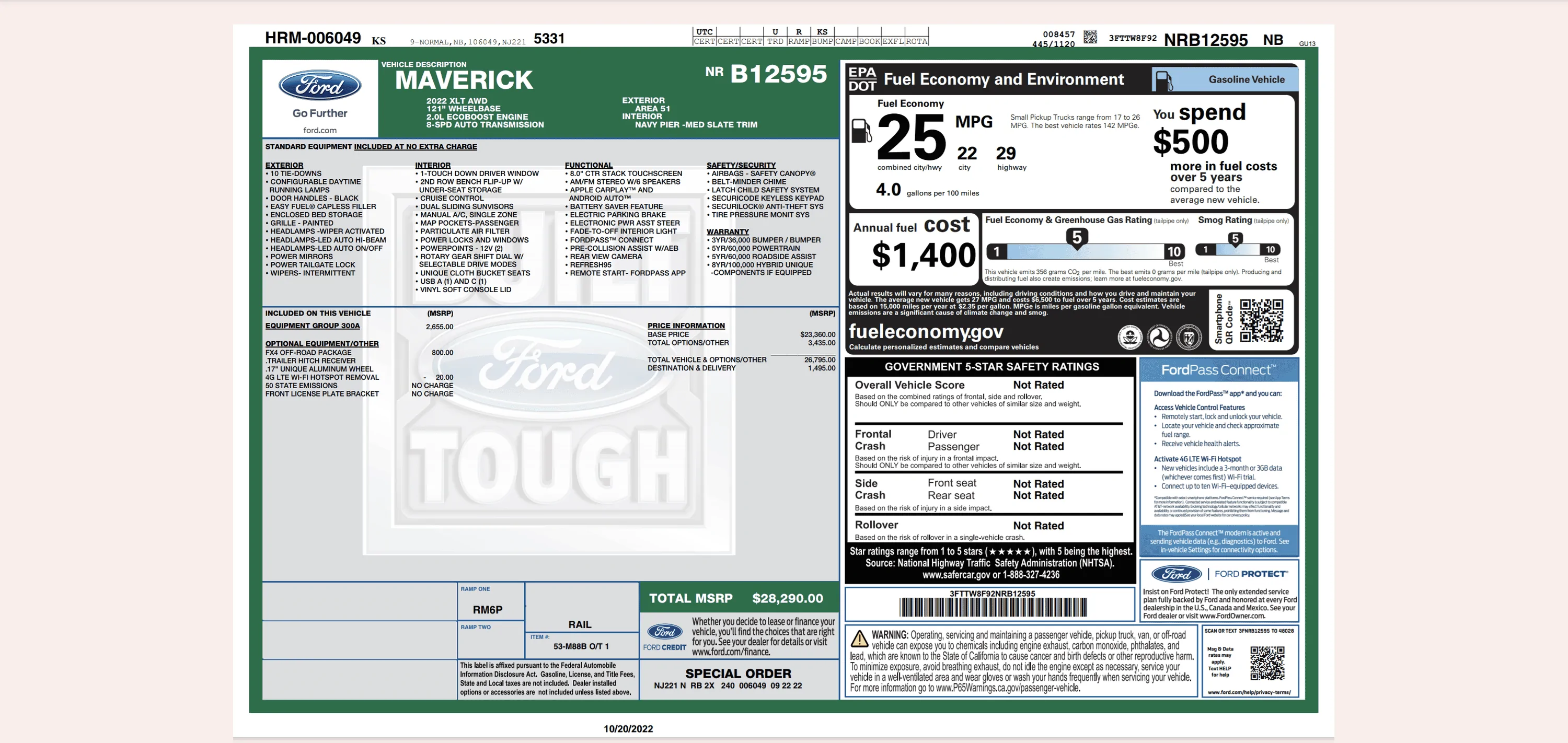Ford Maverick Selling new XLT with FX4 package in Utah Screenshot_20221020-091448