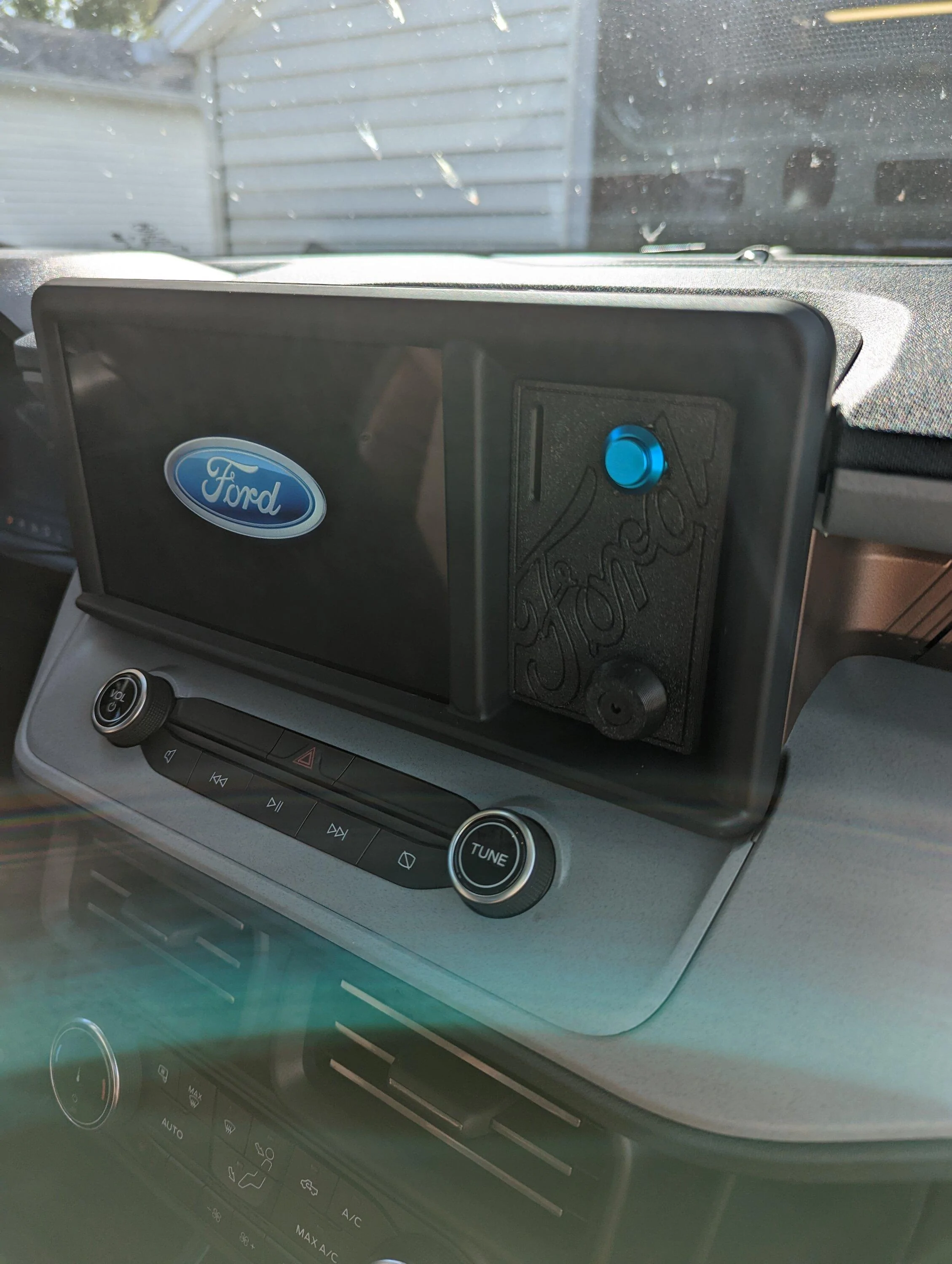 Ford Maverick DIY Garage Door Opener for dash cubby PXL_20221022_154833769