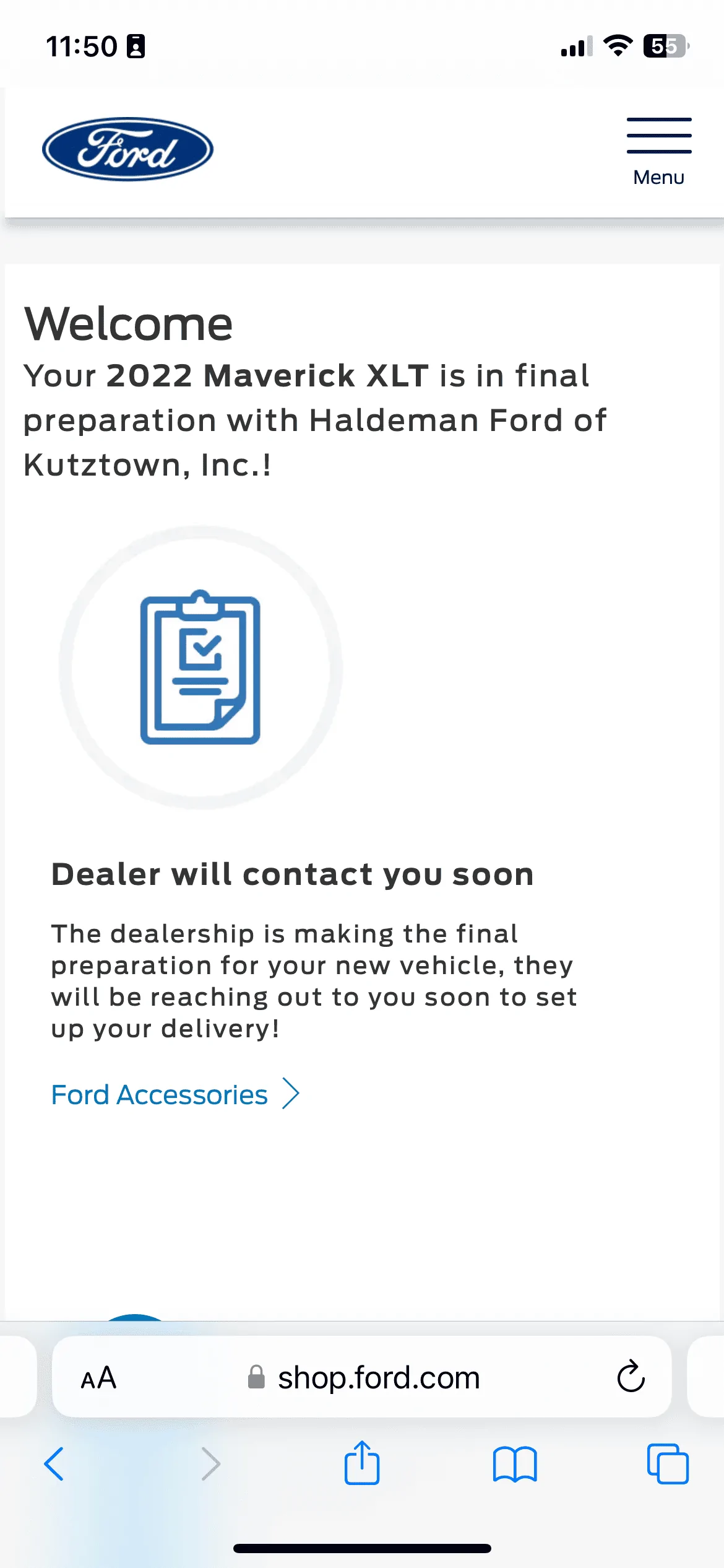 Ford Maverick Did your shipped order arrive within Ford delivery estimate? B368902C-CD44-4982-A1AB-04764F1C17D2