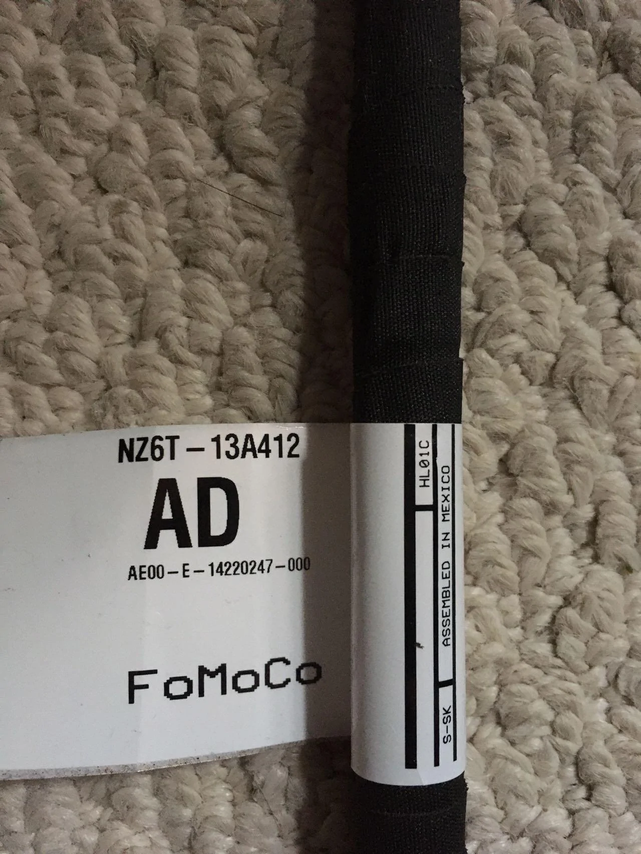 Ford Maverick Any one knows what the flexibed connected "NZ6t-13A412" is for? WeChat Image_20221024170307