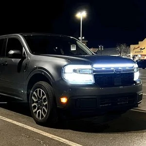 Ford Maverick In grille light bar install tempImage4rdLP1