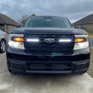 Ford Maverick In grille light bar install tempImageiTlHRJ