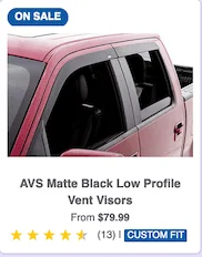 Ford Maverick AVS Window Vents 1666812752136