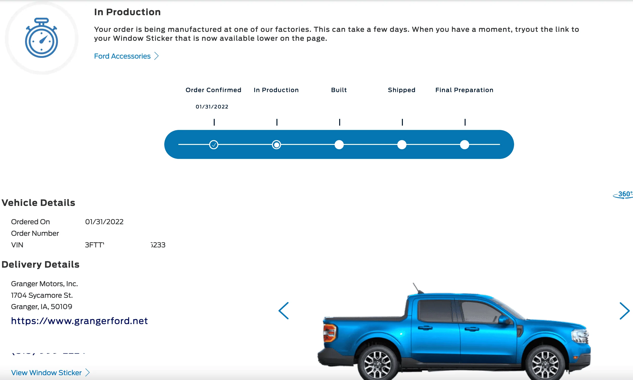 Ford Maverick Granger Orders - any one up to swap their mav with mine 1666837794873
