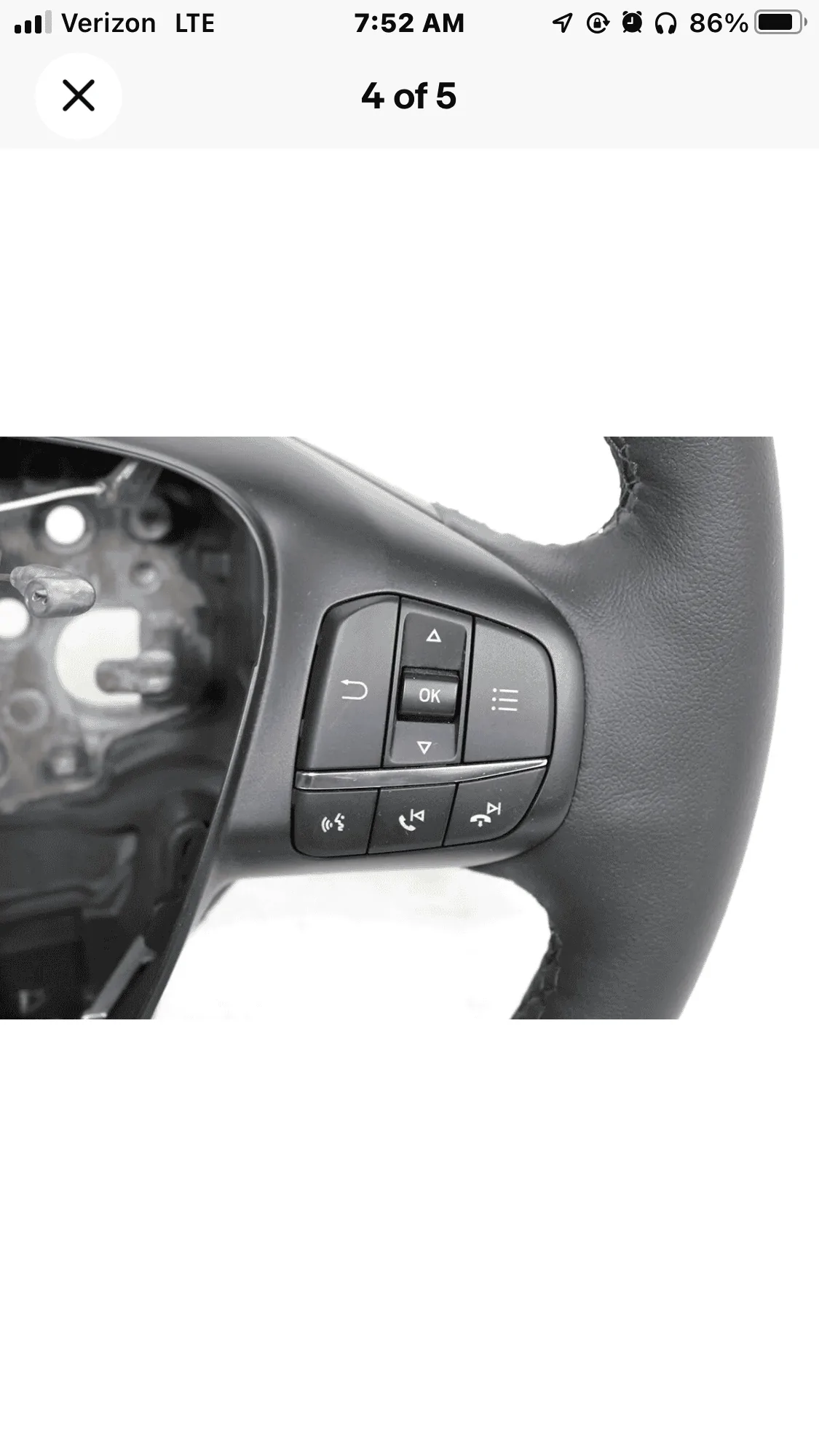 Ford Maverick Mk8 steering wheel install on Xl 9840B361-2130-41E5-8F59-D6A346A31301