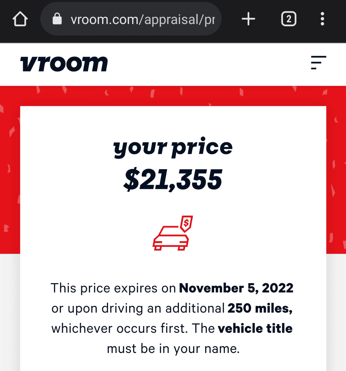 Ford Maverick Vroom and Carvana prices have gone down a bit. Screenshot_20221029-085239~2