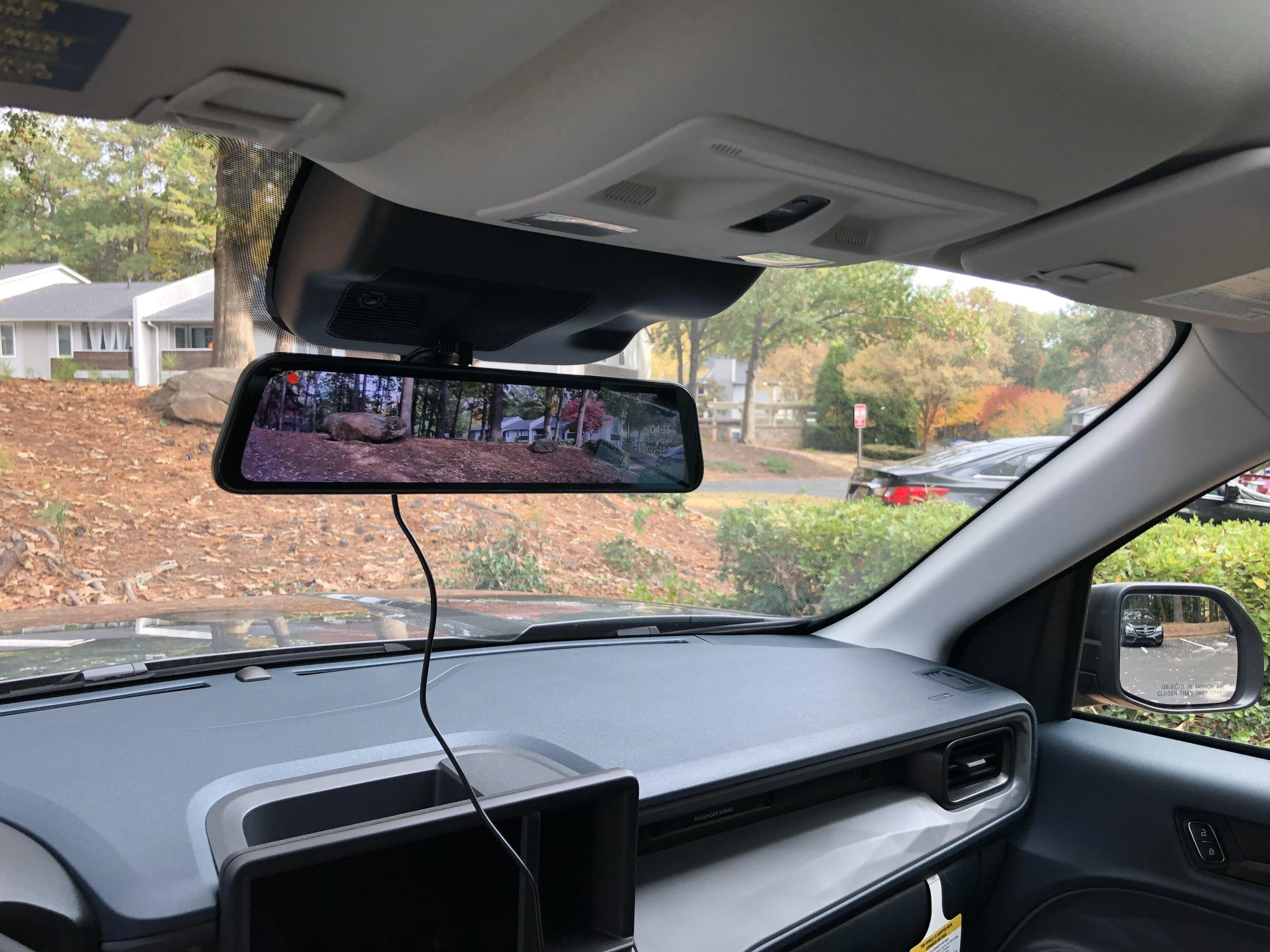 Ford Maverick Rear view mirror dash cam installed 60B8D817-33E2-4B33-9B7A-373B3F6ACC53