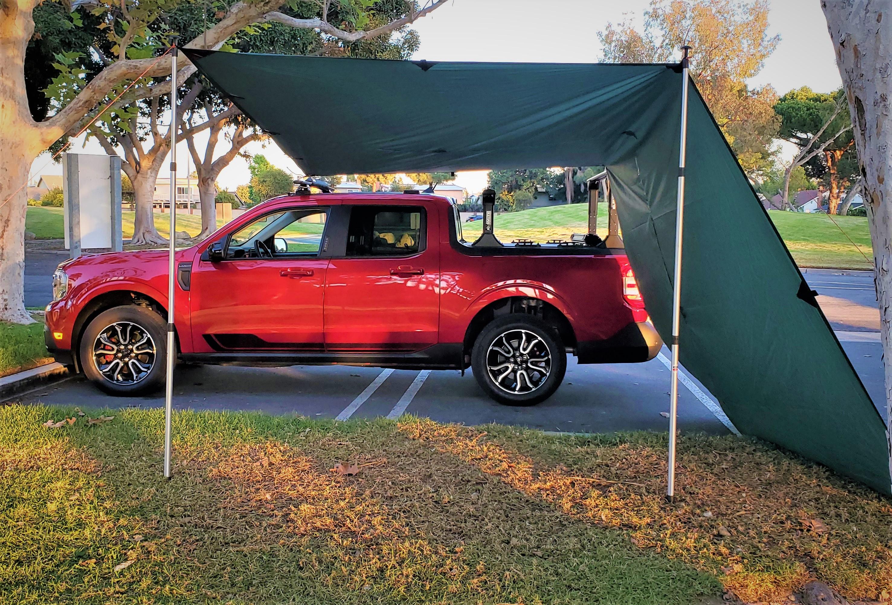 Ford Maverick RAPID RED Maverick Photos Thread Tarp Canopy 1