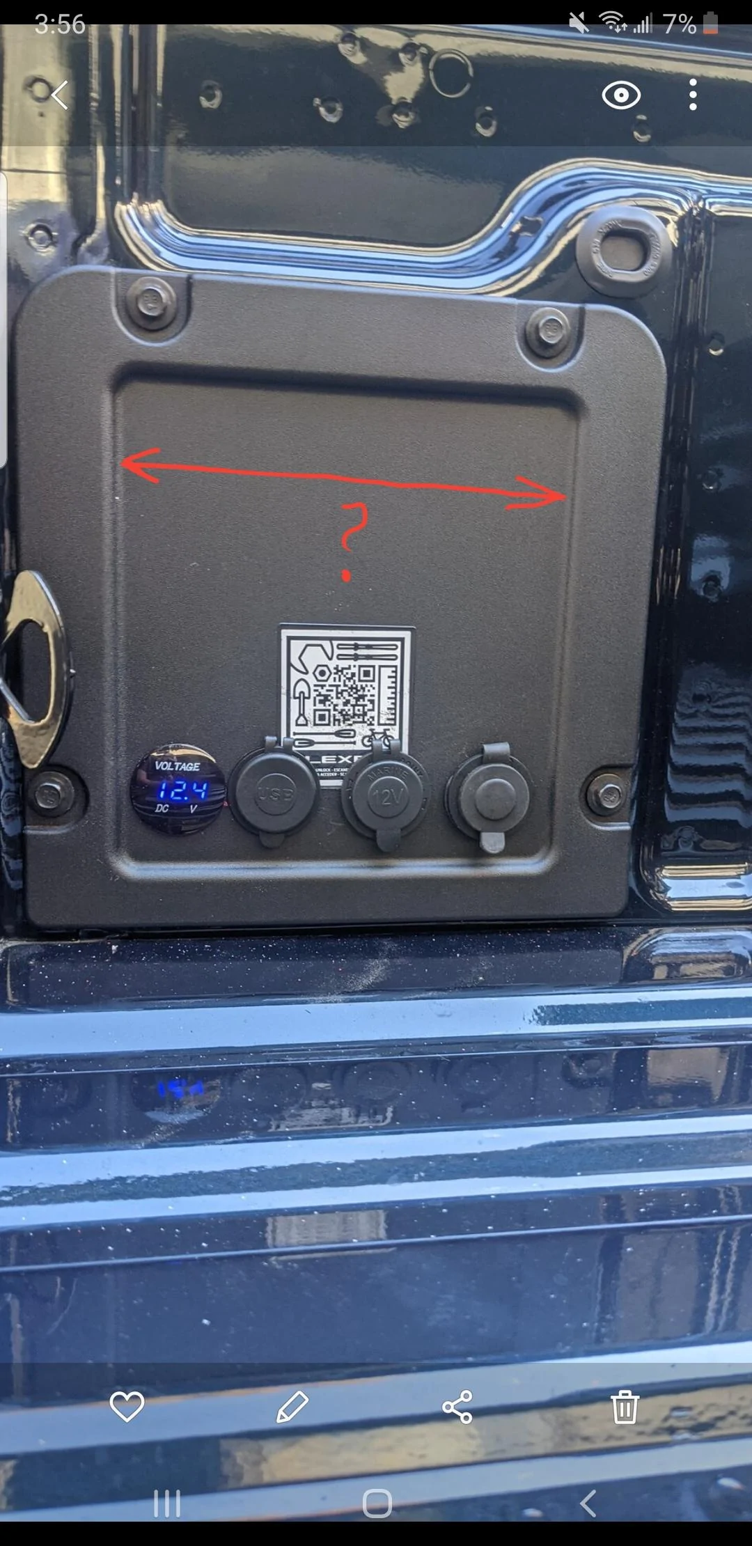 Ford Maverick Adding 12V and USB power ports to the bed - installed photo Screenshot_20221030-155723_Gallery