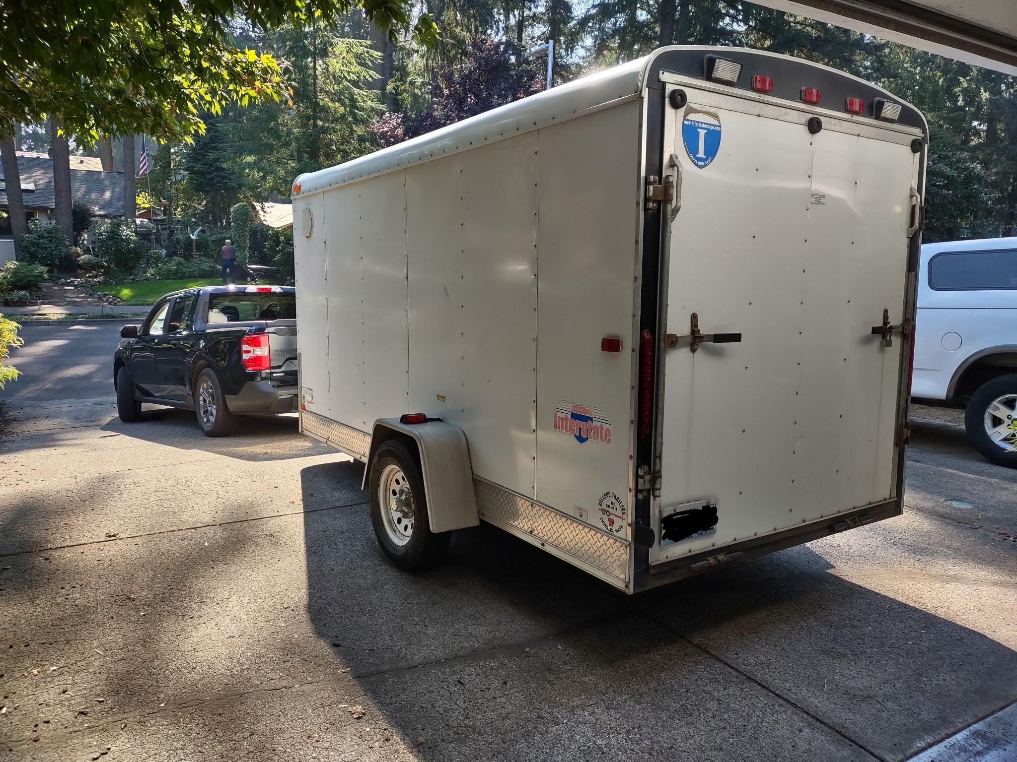 Ford Maverick Fuel efficiency towing trailer IMG_20221031_082529