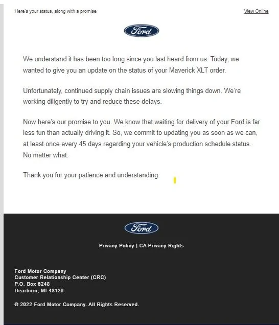 Ford Maverick Has Ford Released Today’s Announcement? Screenshot 2022-10-31 135640