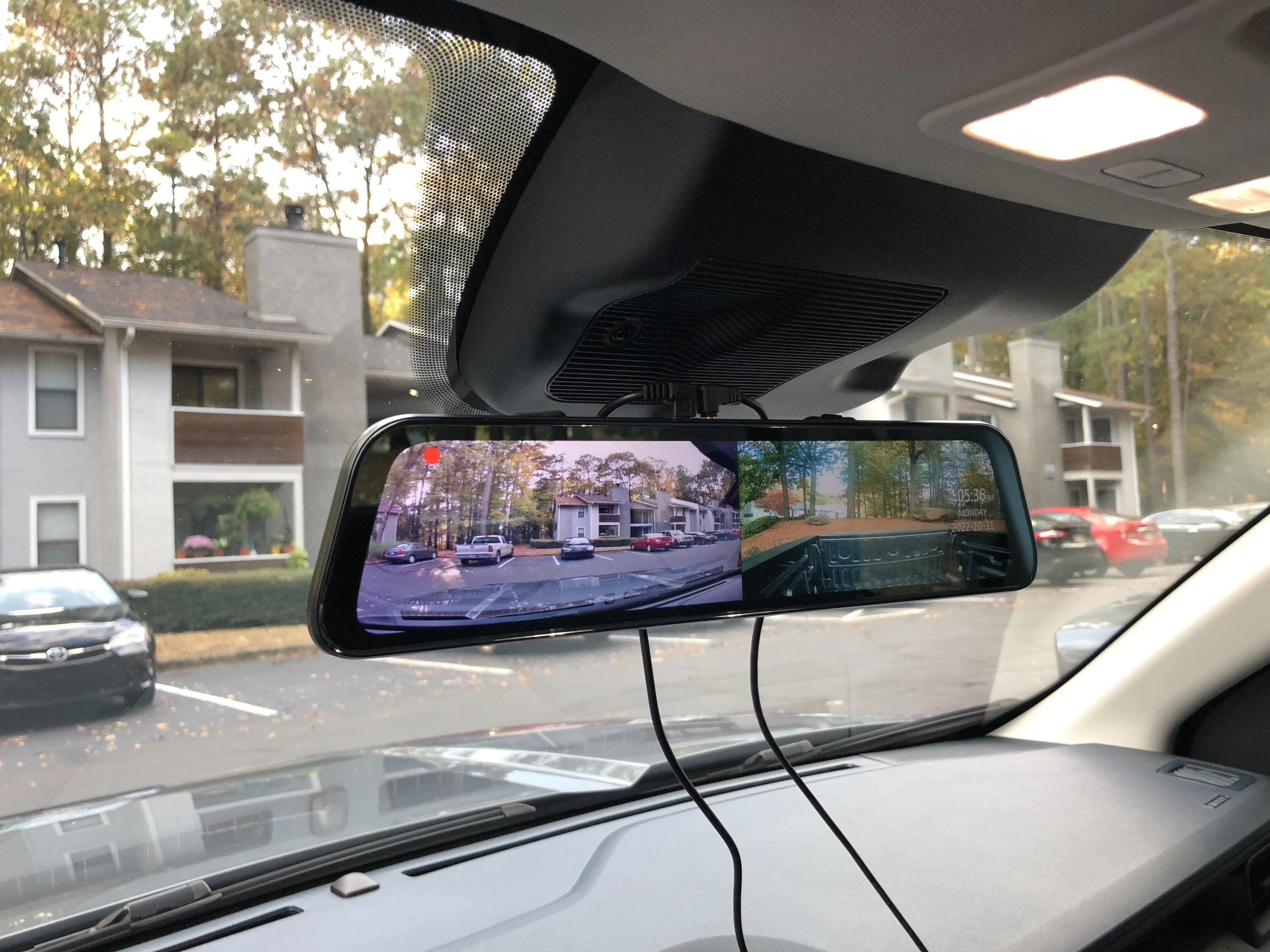 Ford Maverick Rear view mirror dash cam installed 5881E993-D6CC-4E12-B9A3-D7ED612220F6