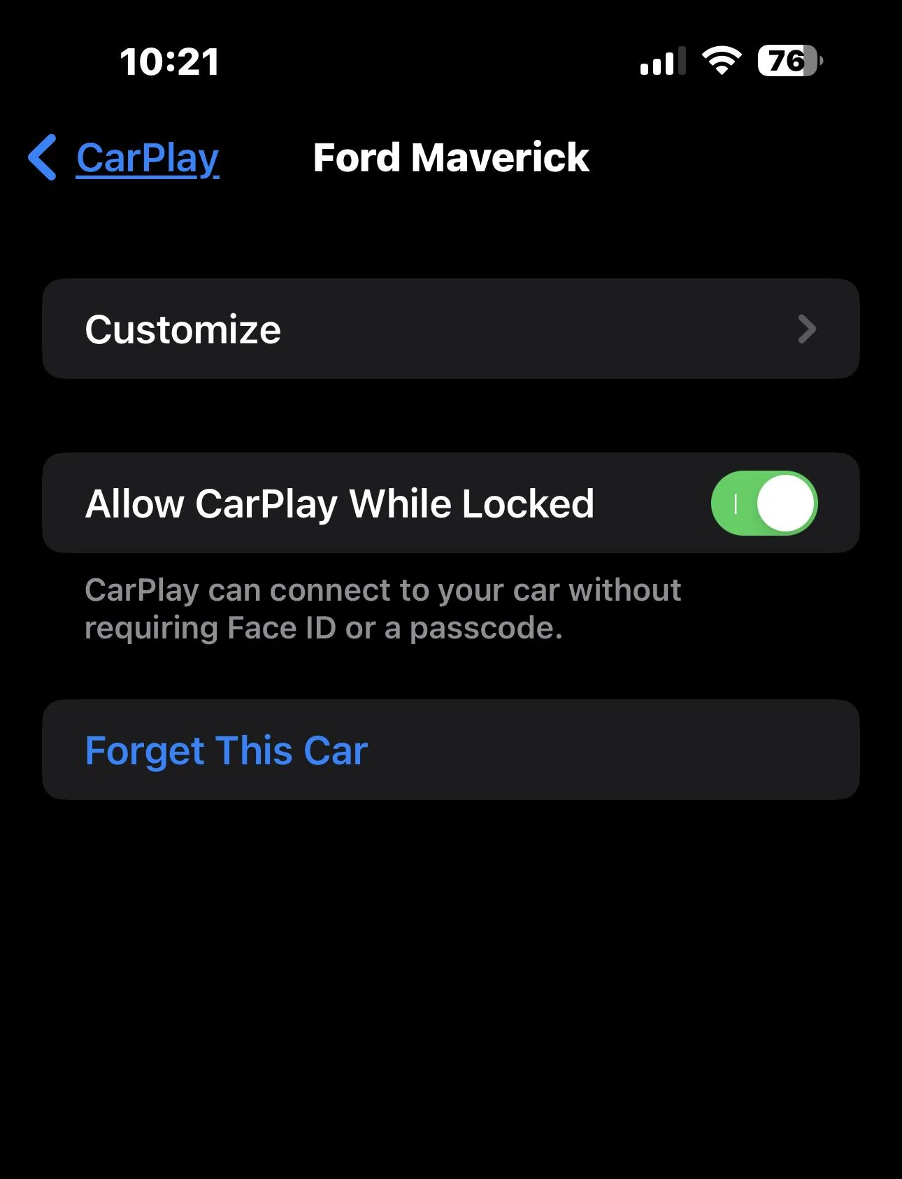 Ford Maverick Unable to play music until I unlock phone E427BE73-5C38-4DF2-A227-D06A275539EE