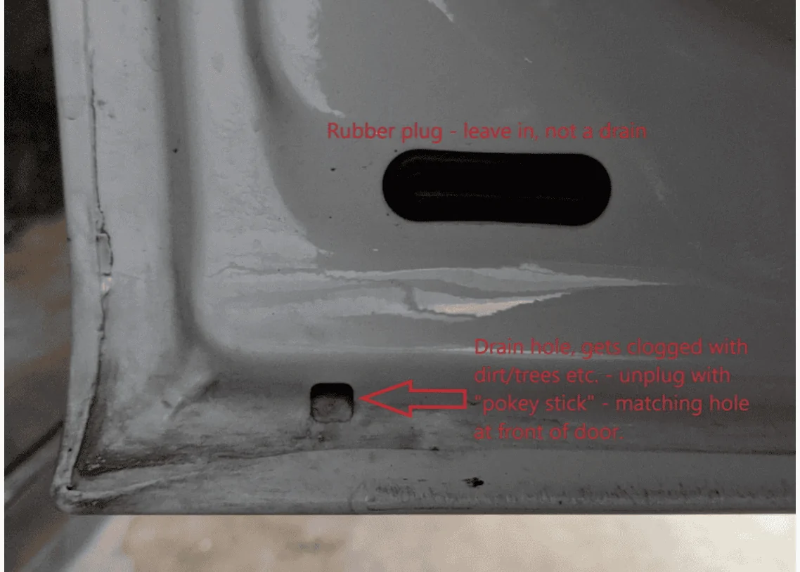 Ford Maverick Rear doors hold water. 1667337301007
