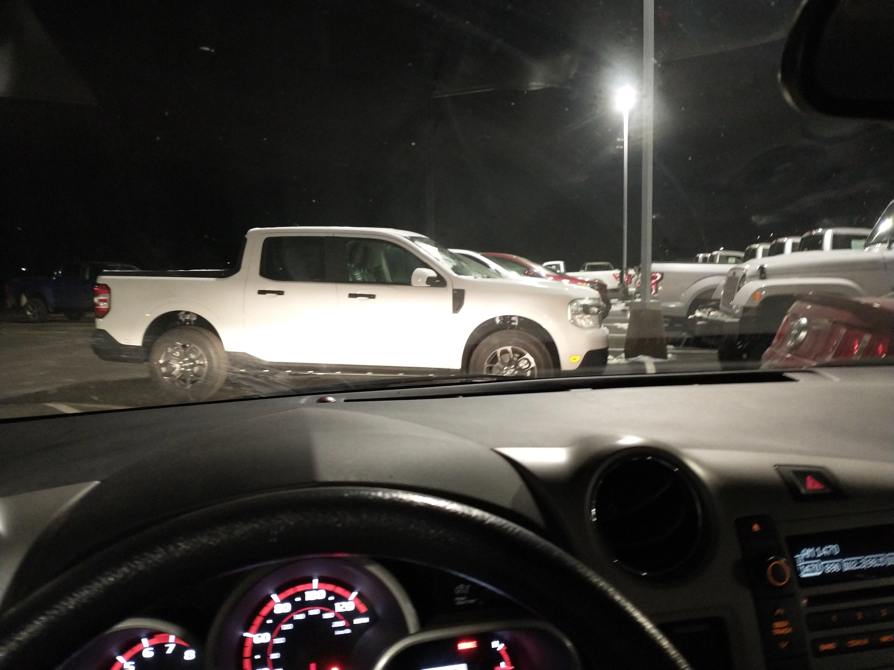 Ford Maverick Can't wait, so you creep the lot the night before.. IMG_20220124_204942_01