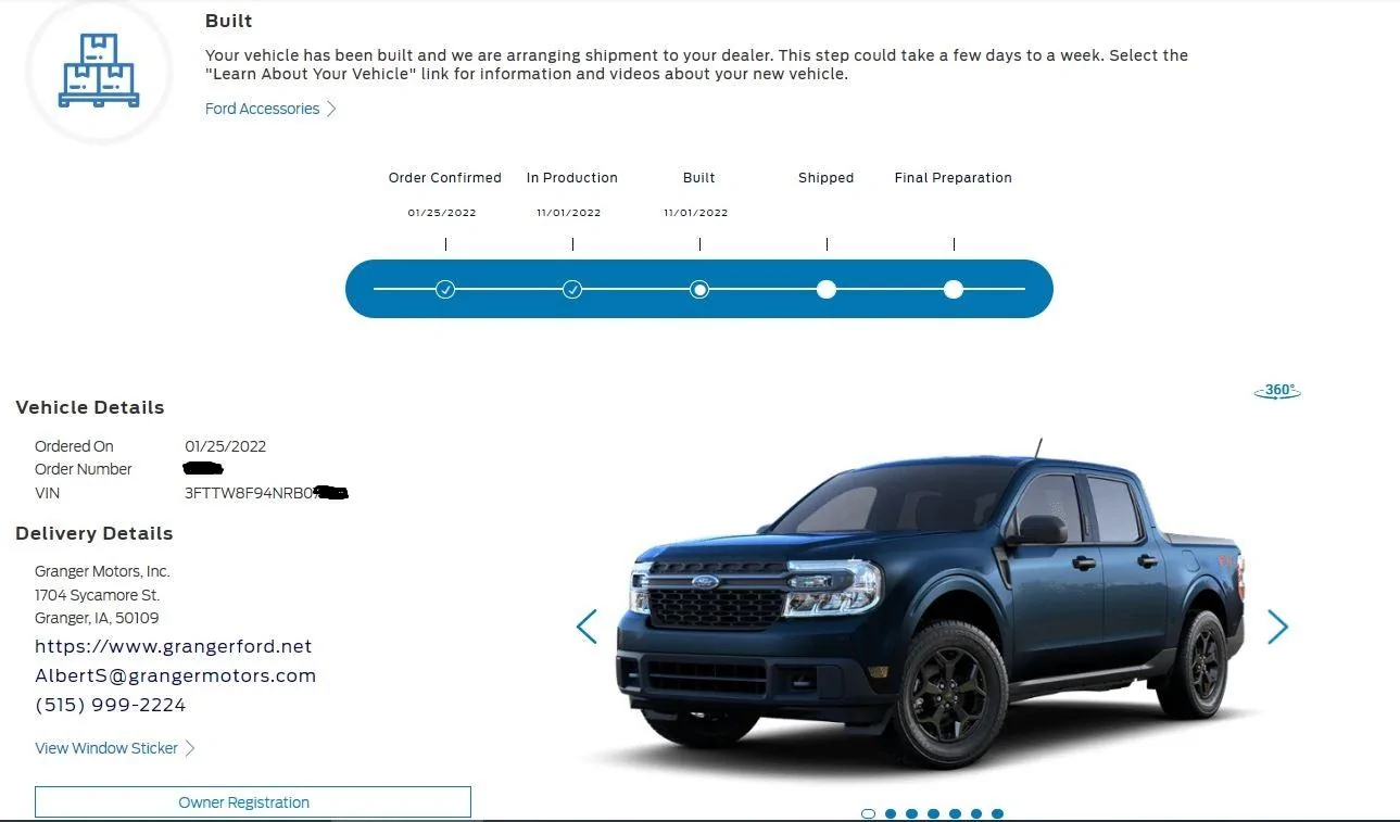 Ford Maverick ECOBOOST ONLY: Tracking Remaining MY22 Builds Built_11_01_2022_Edited