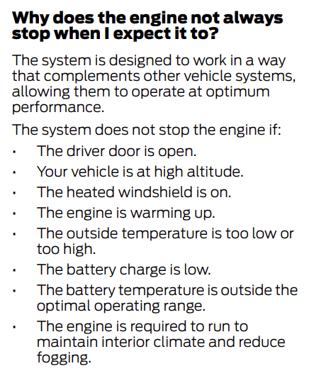 Ford Maverick Auto/Start-Stop no longer working 1667403881294