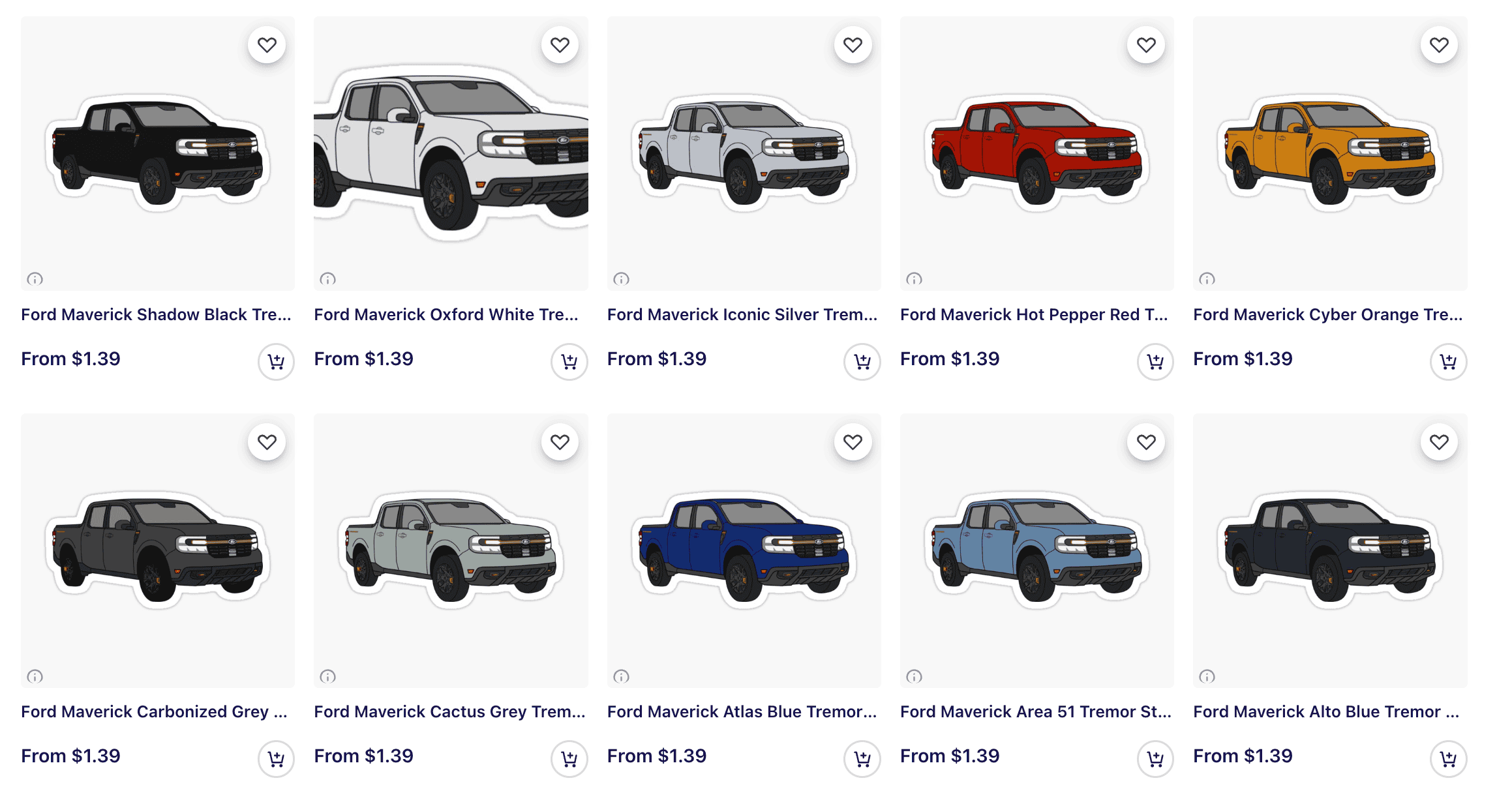 Ford Maverick Stickers for Almost All Trims Released Screen Shot 2022-11-02 at 12.08.15 PM