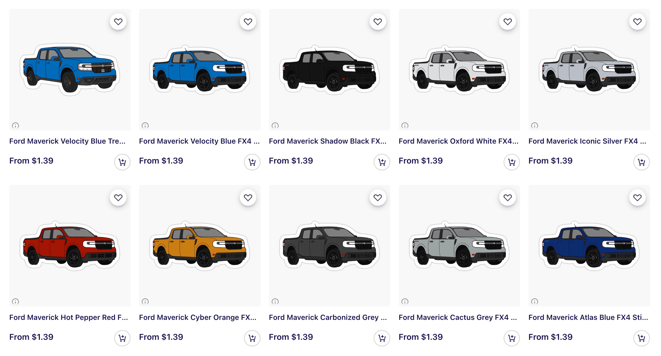 Ford Maverick Stickers for Almost All Trims Released Screen Shot 2022-11-02 at 12.08.28 PM