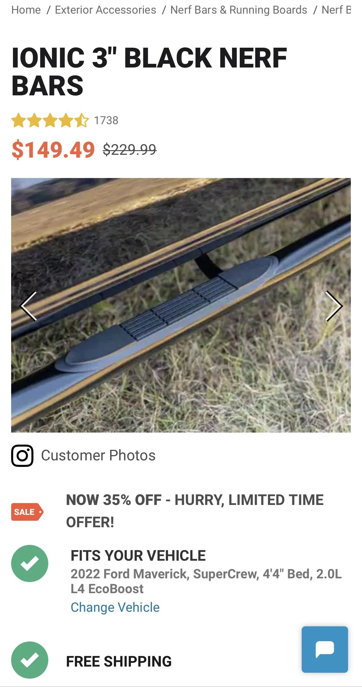 Ford Maverick Ionic 3" black nerf bars from Realtruck.com? 01159E79-3271-48EF-BCE3-D558638226DB