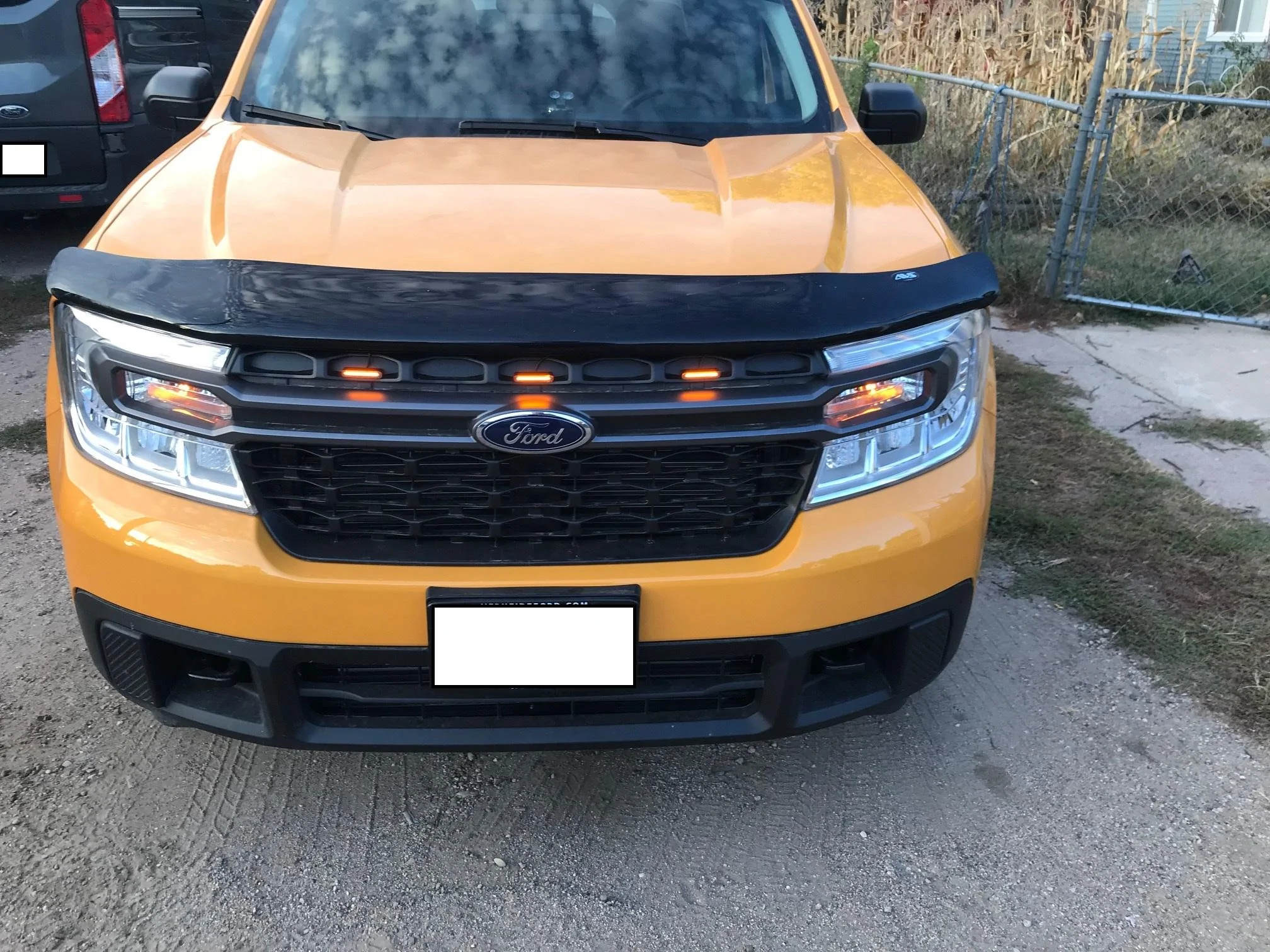 Ford Maverick Raptor 3-Light LED Grill Lights installed for Under $10 1667841761044